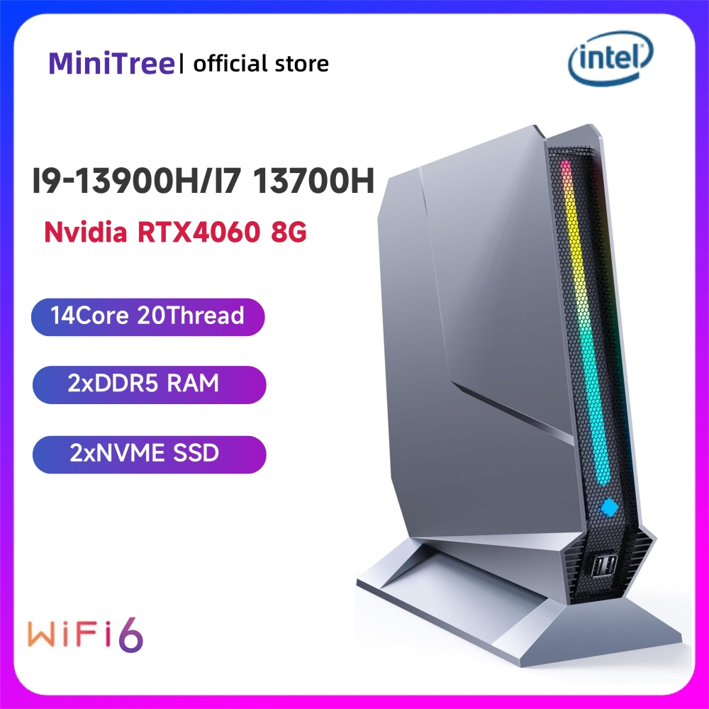 Intel Core I9 13900H Mini Pc - Mini PC de jeu de bureau,