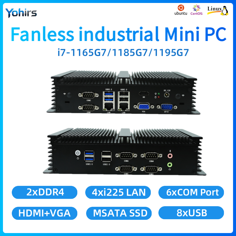 PC intégré sans ventilateur In - Fanless Industrial Pc Rs485 Core I7 avis et prix